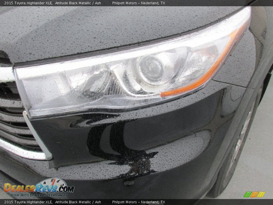 2015 Toyota Highlander XLE Attitude Black Metallic / Ash Photo #9