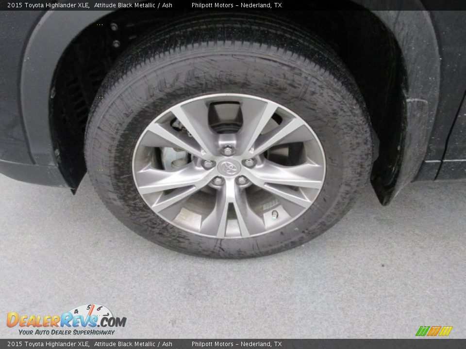 2015 Toyota Highlander XLE Attitude Black Metallic / Ash Photo #11