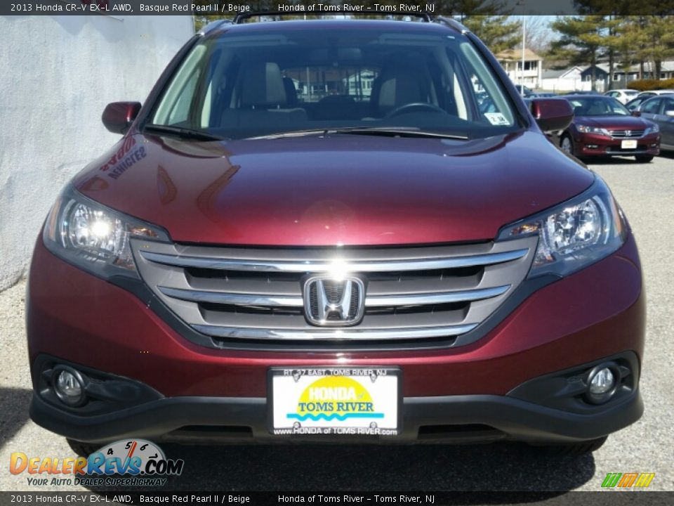 2013 Honda CR-V EX-L AWD Basque Red Pearl II / Beige Photo #2
