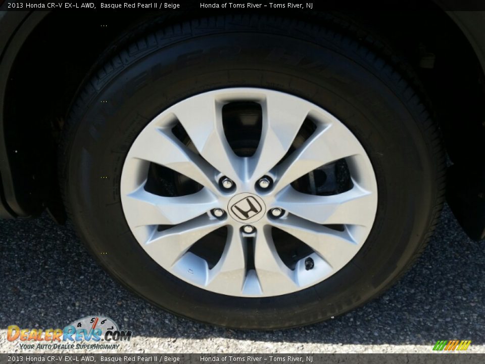 2013 Honda CR-V EX-L AWD Basque Red Pearl II / Beige Photo #7