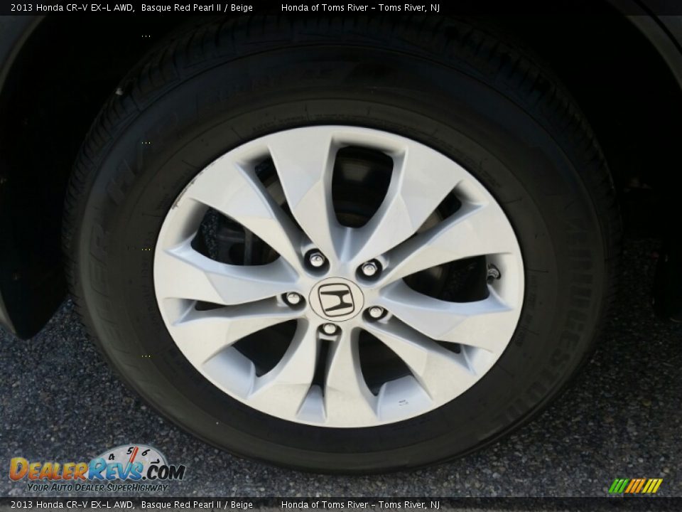 2013 Honda CR-V EX-L AWD Basque Red Pearl II / Beige Photo #8