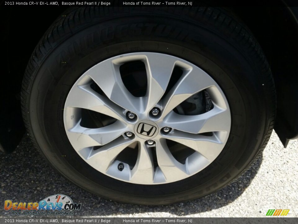 2013 Honda CR-V EX-L AWD Basque Red Pearl II / Beige Photo #9