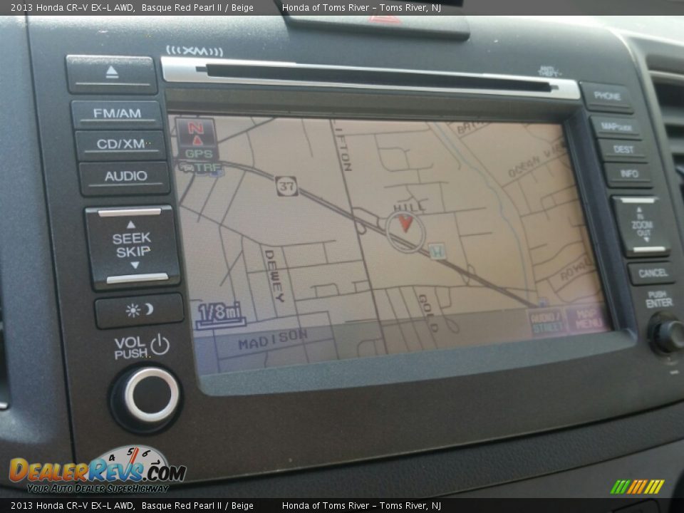 2013 Honda CR-V EX-L AWD Basque Red Pearl II / Beige Photo #11