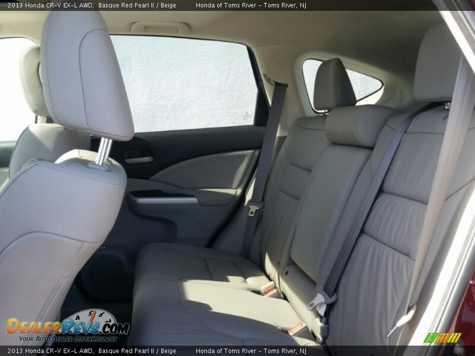 2013 Honda CR-V EX-L AWD Basque Red Pearl II / Beige Photo #12