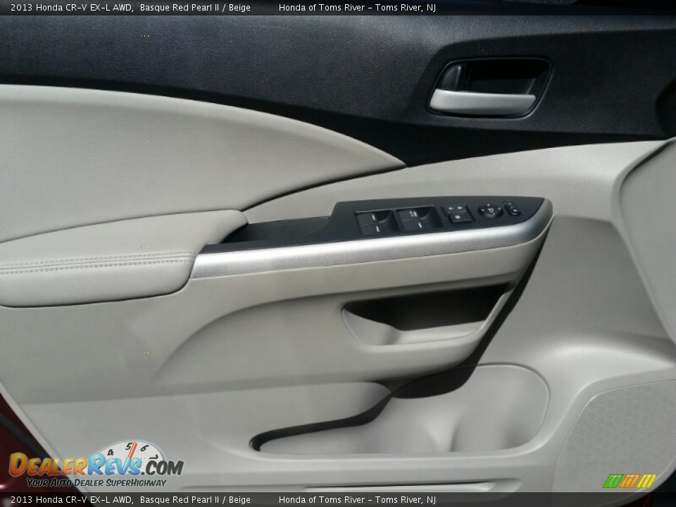 2013 Honda CR-V EX-L AWD Basque Red Pearl II / Beige Photo #13