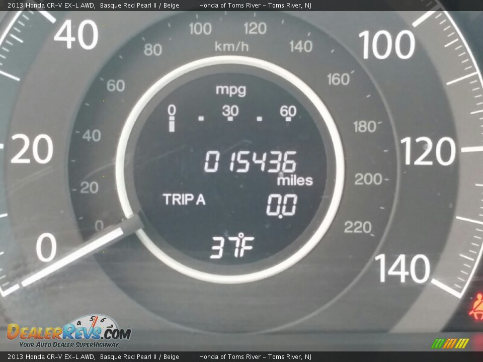 2013 Honda CR-V EX-L AWD Basque Red Pearl II / Beige Photo #16