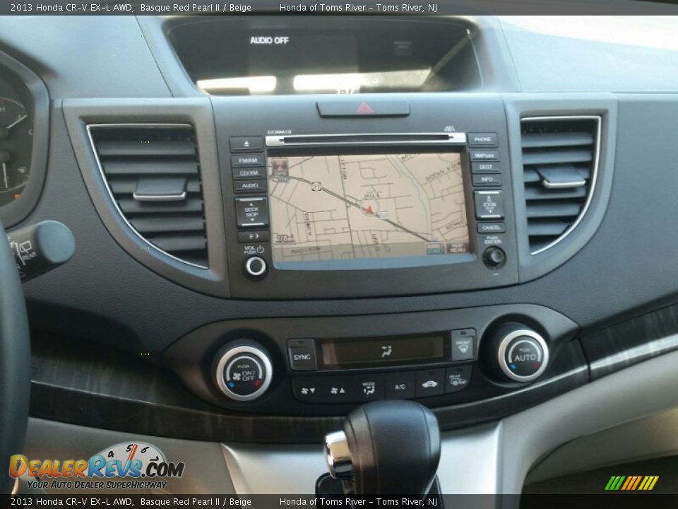 2013 Honda CR-V EX-L AWD Basque Red Pearl II / Beige Photo #17