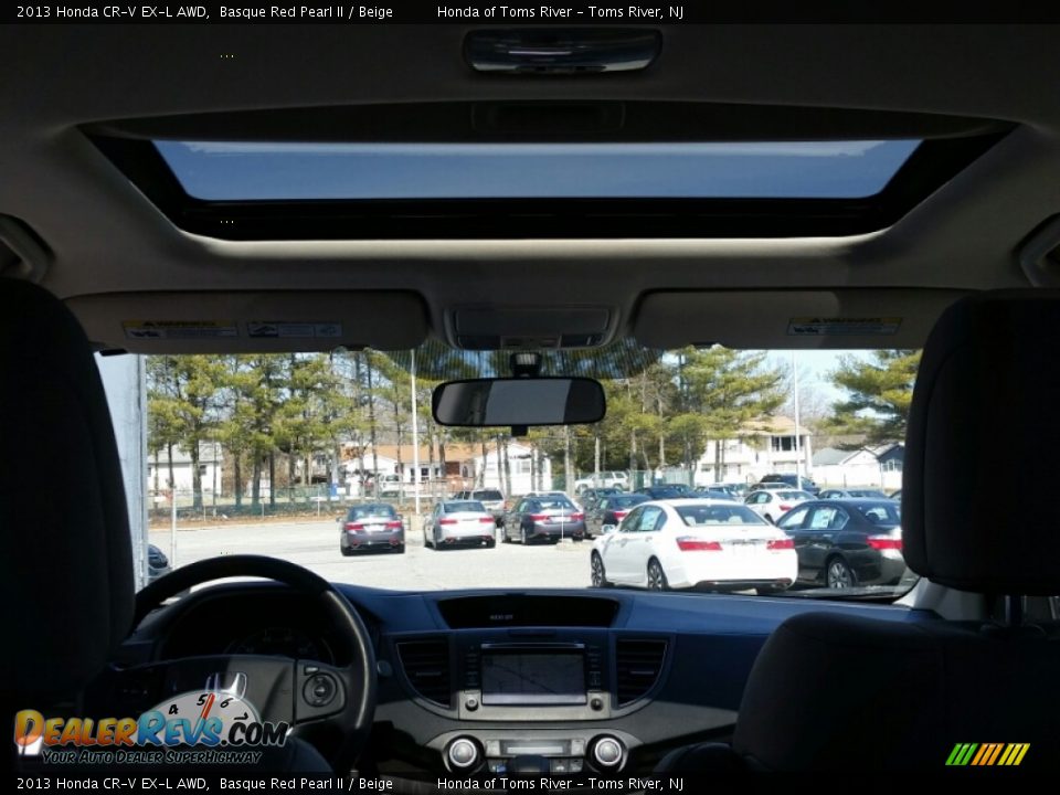 2013 Honda CR-V EX-L AWD Basque Red Pearl II / Beige Photo #23