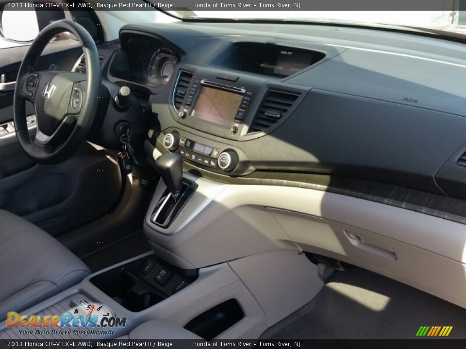 2013 Honda CR-V EX-L AWD Basque Red Pearl II / Beige Photo #27