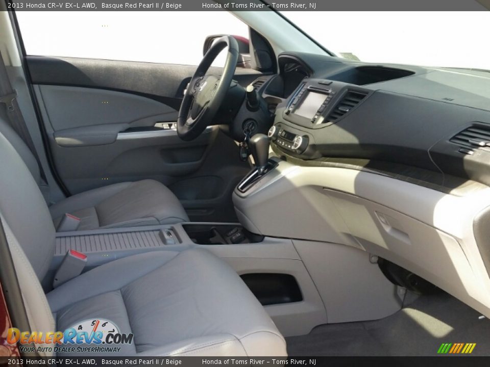 2013 Honda CR-V EX-L AWD Basque Red Pearl II / Beige Photo #28