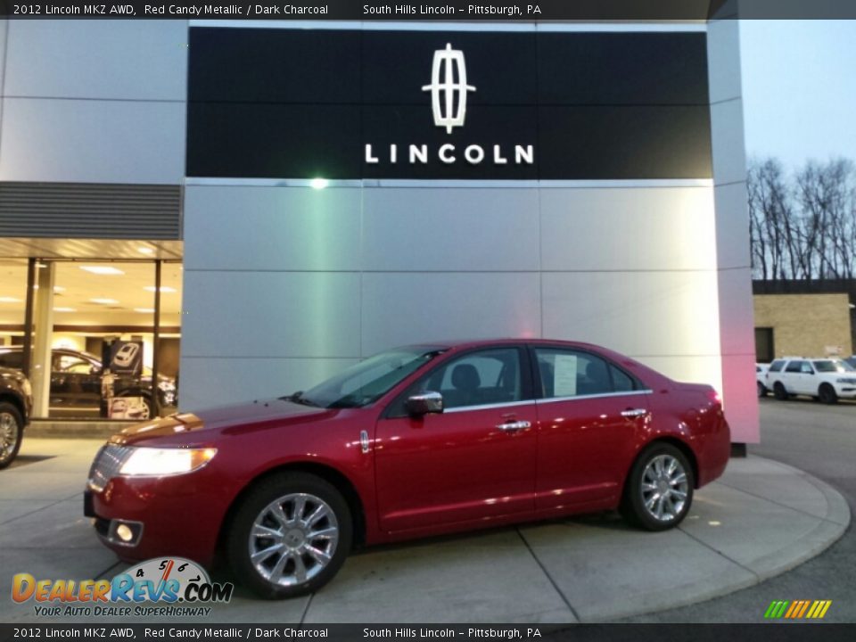 2012 Lincoln MKZ AWD Red Candy Metallic / Dark Charcoal Photo #1