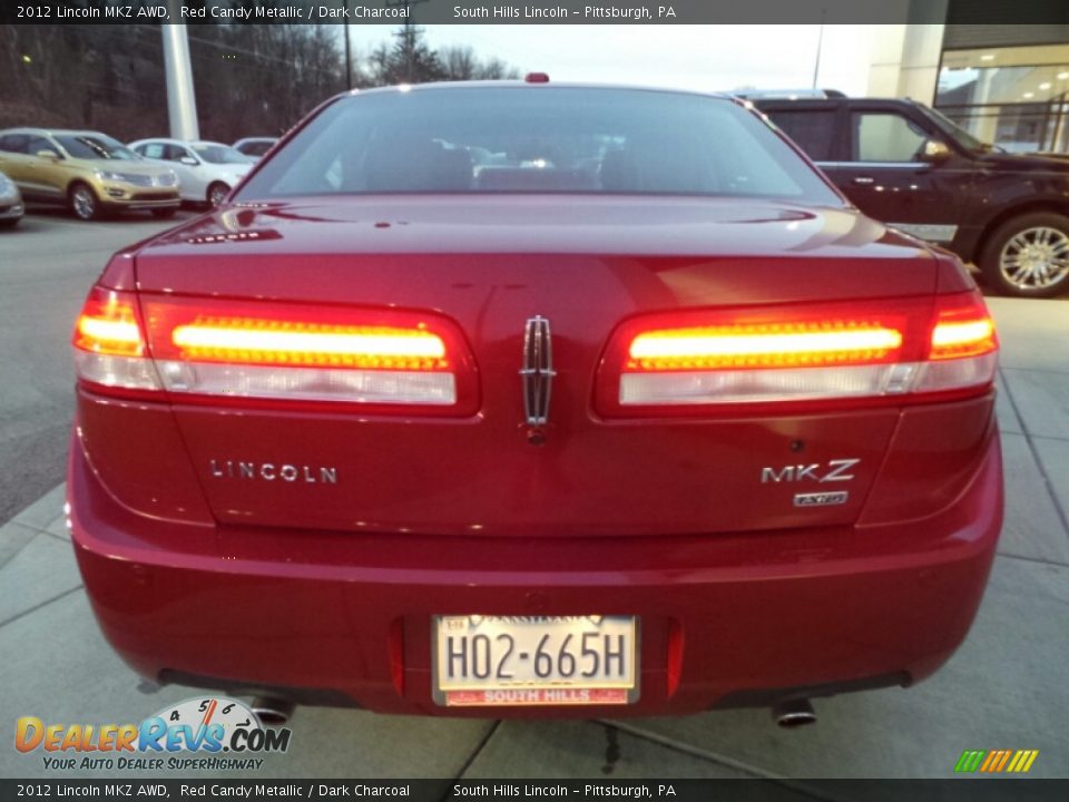 2012 Lincoln MKZ AWD Red Candy Metallic / Dark Charcoal Photo #4