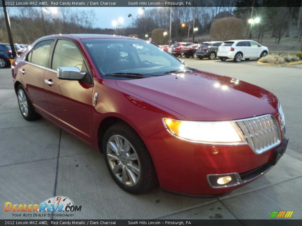 2012 Lincoln MKZ AWD Red Candy Metallic / Dark Charcoal Photo #7
