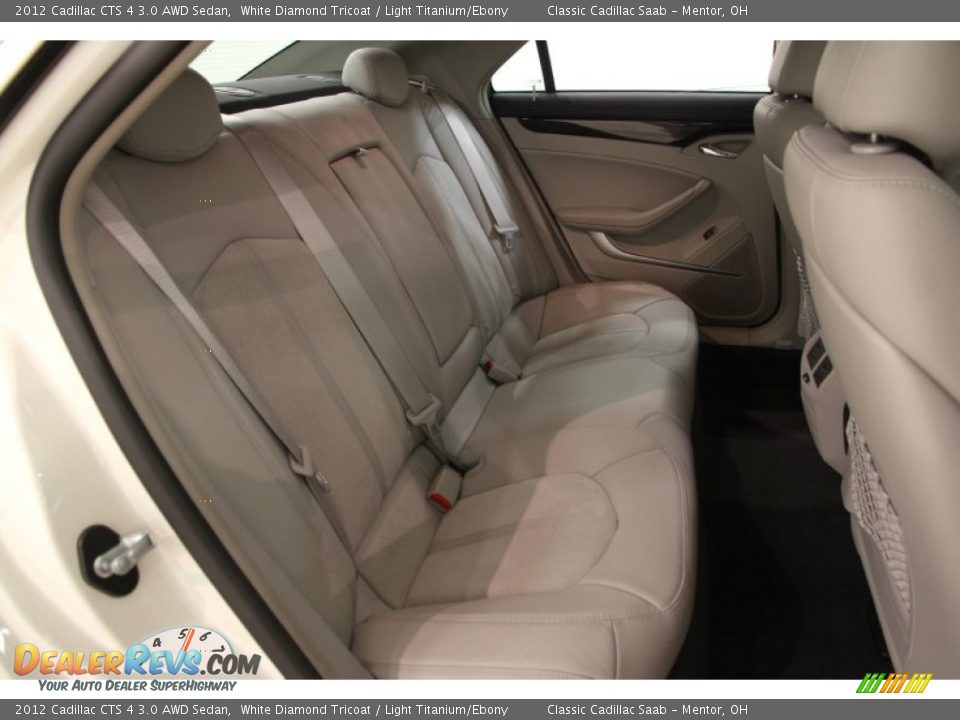 2012 Cadillac CTS 4 3.0 AWD Sedan White Diamond Tricoat / Light Titanium/Ebony Photo #12