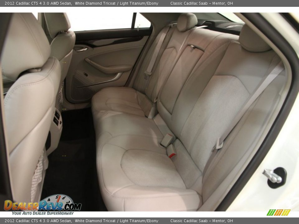 2012 Cadillac CTS 4 3.0 AWD Sedan White Diamond Tricoat / Light Titanium/Ebony Photo #13