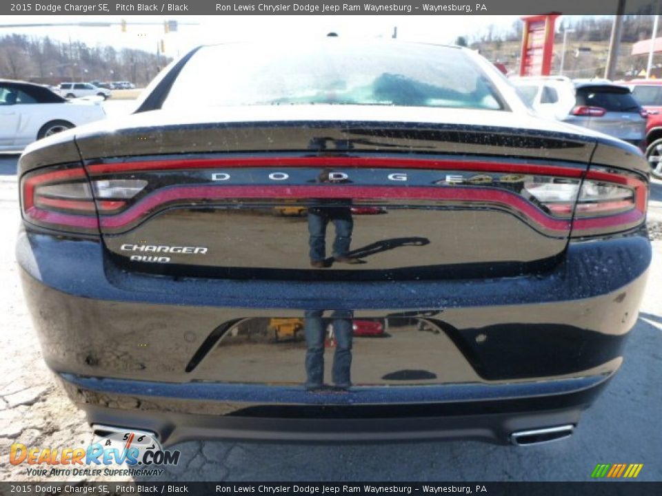 2015 Dodge Charger SE Pitch Black / Black Photo #4