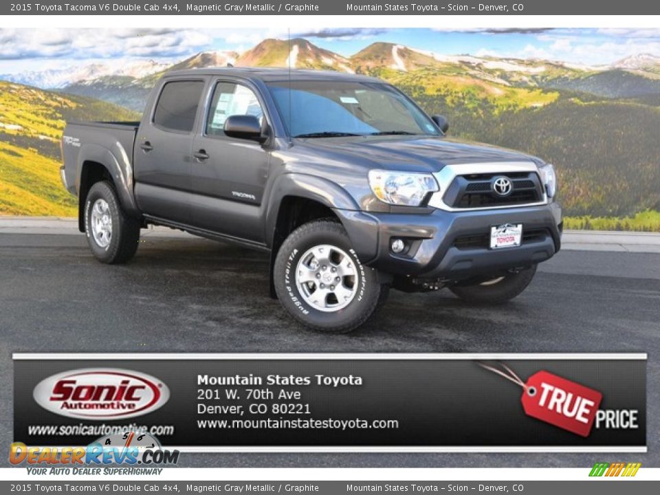 2015 Toyota Tacoma V6 Double Cab 4x4 Magnetic Gray Metallic / Graphite Photo #1
