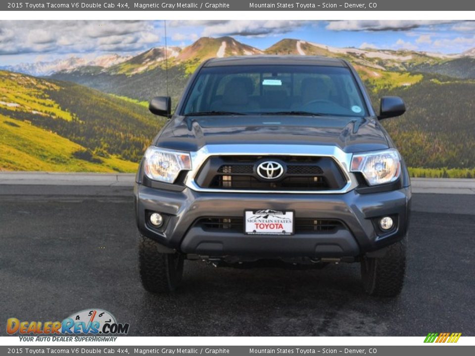 2015 Toyota Tacoma V6 Double Cab 4x4 Magnetic Gray Metallic / Graphite Photo #2