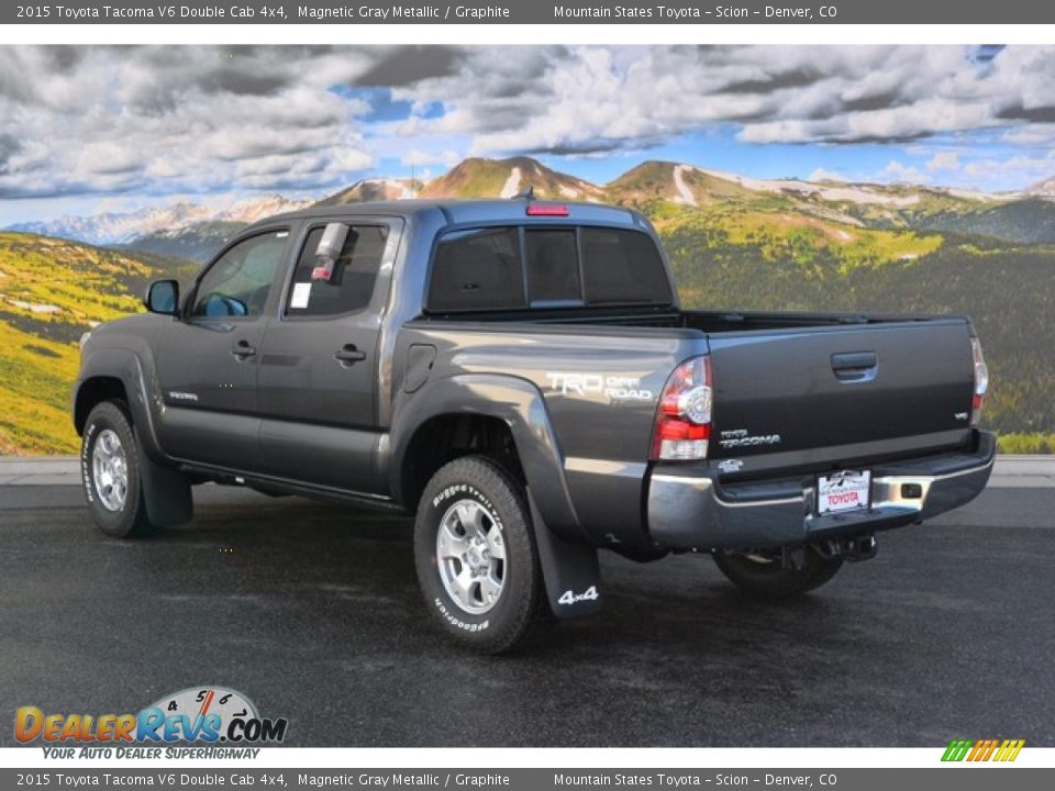 2015 Toyota Tacoma V6 Double Cab 4x4 Magnetic Gray Metallic / Graphite Photo #3