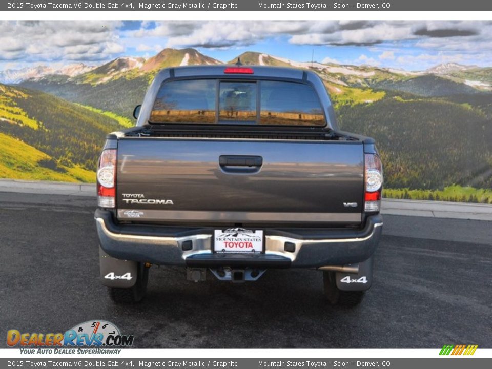 2015 Toyota Tacoma V6 Double Cab 4x4 Magnetic Gray Metallic / Graphite Photo #4