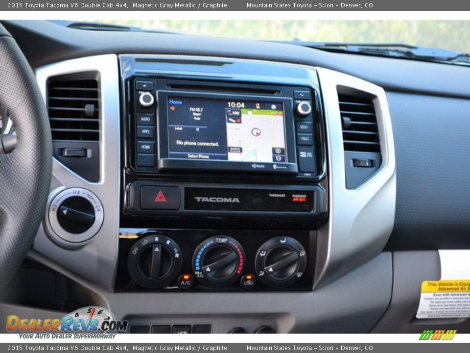 2015 Toyota Tacoma V6 Double Cab 4x4 Magnetic Gray Metallic / Graphite Photo #6