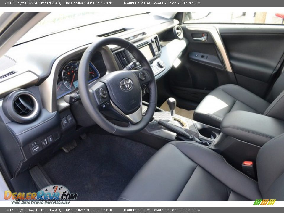 Black Interior - 2015 Toyota RAV4 Limited AWD Photo #5