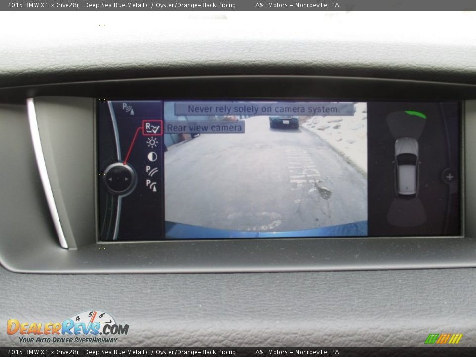 2015 BMW X1 xDrive28i Deep Sea Blue Metallic / Oyster/Orange-Black Piping Photo #17