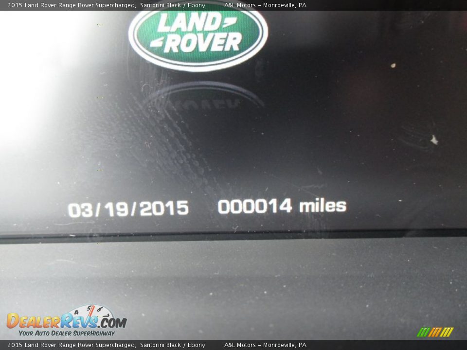2015 Land Rover Range Rover Supercharged Santorini Black / Ebony Photo #20