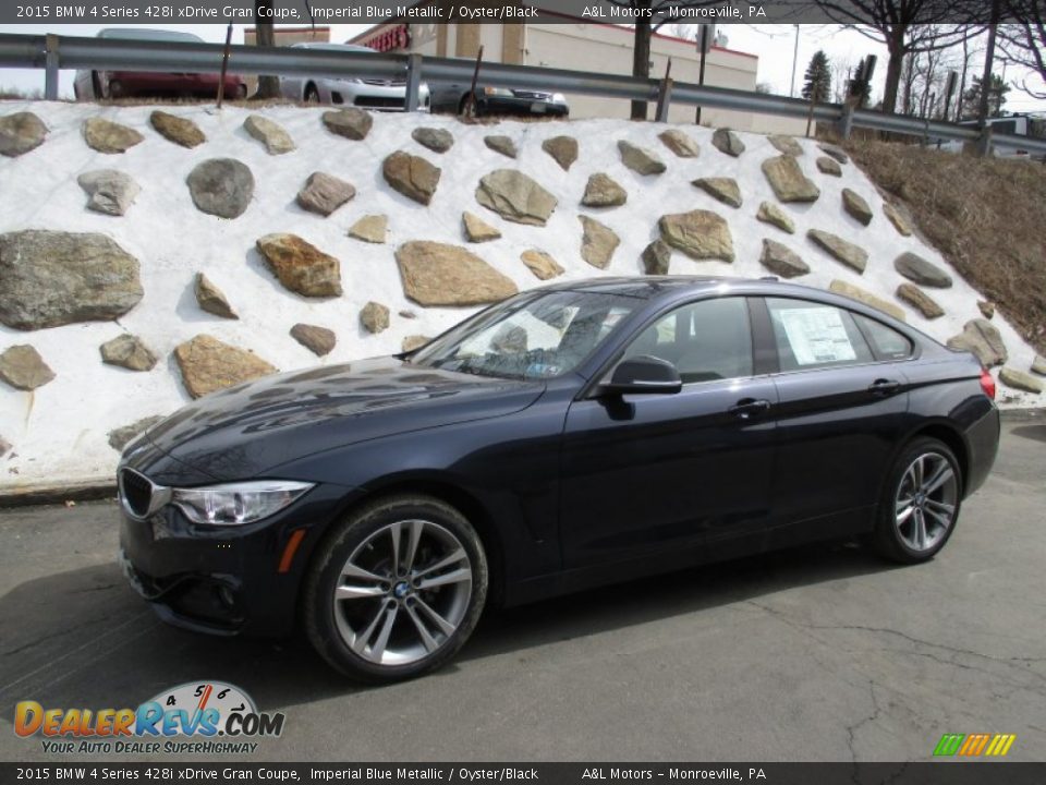 2015 BMW 4 Series 428i xDrive Gran Coupe Imperial Blue Metallic / Oyster/Black Photo #1