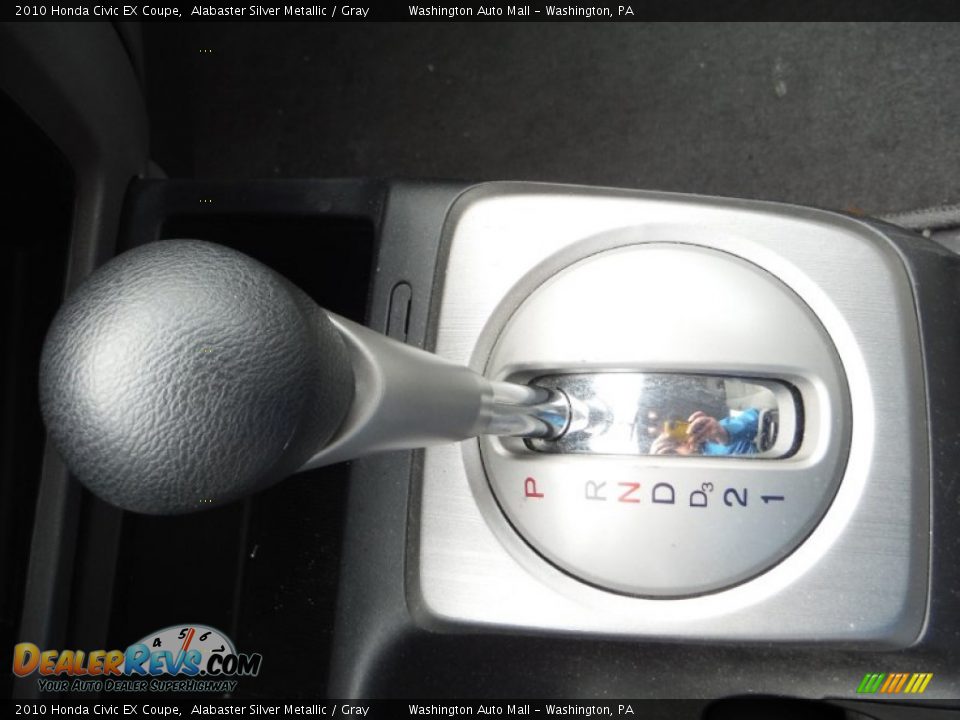 2010 Honda Civic EX Coupe Alabaster Silver Metallic / Gray Photo #17