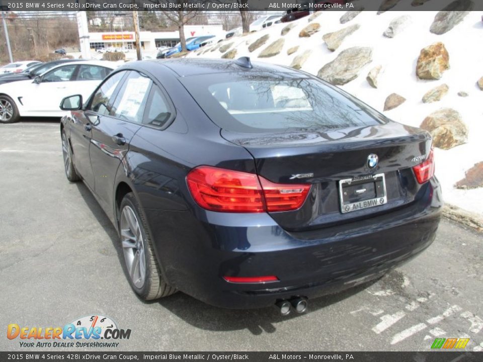 2015 BMW 4 Series 428i xDrive Gran Coupe Imperial Blue Metallic / Oyster/Black Photo #5