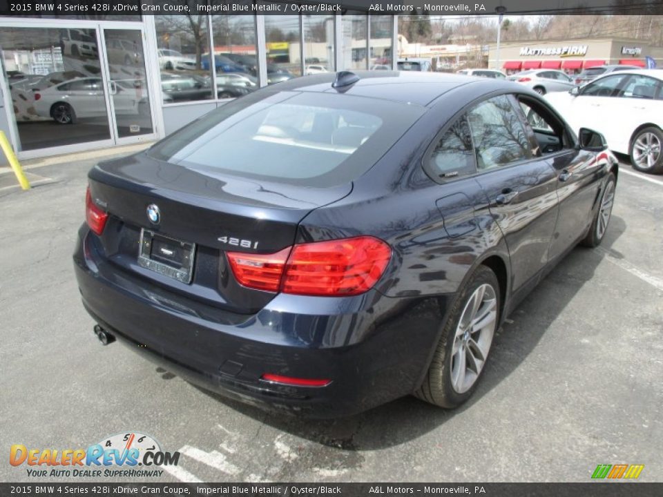 2015 BMW 4 Series 428i xDrive Gran Coupe Imperial Blue Metallic / Oyster/Black Photo #7