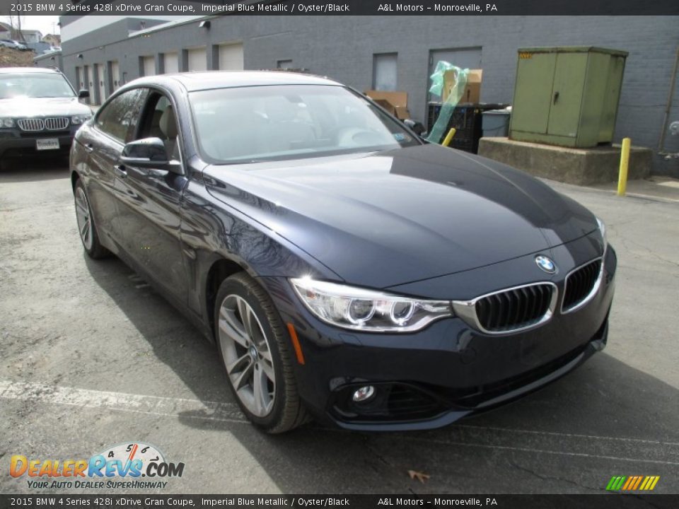 2015 BMW 4 Series 428i xDrive Gran Coupe Imperial Blue Metallic / Oyster/Black Photo #8