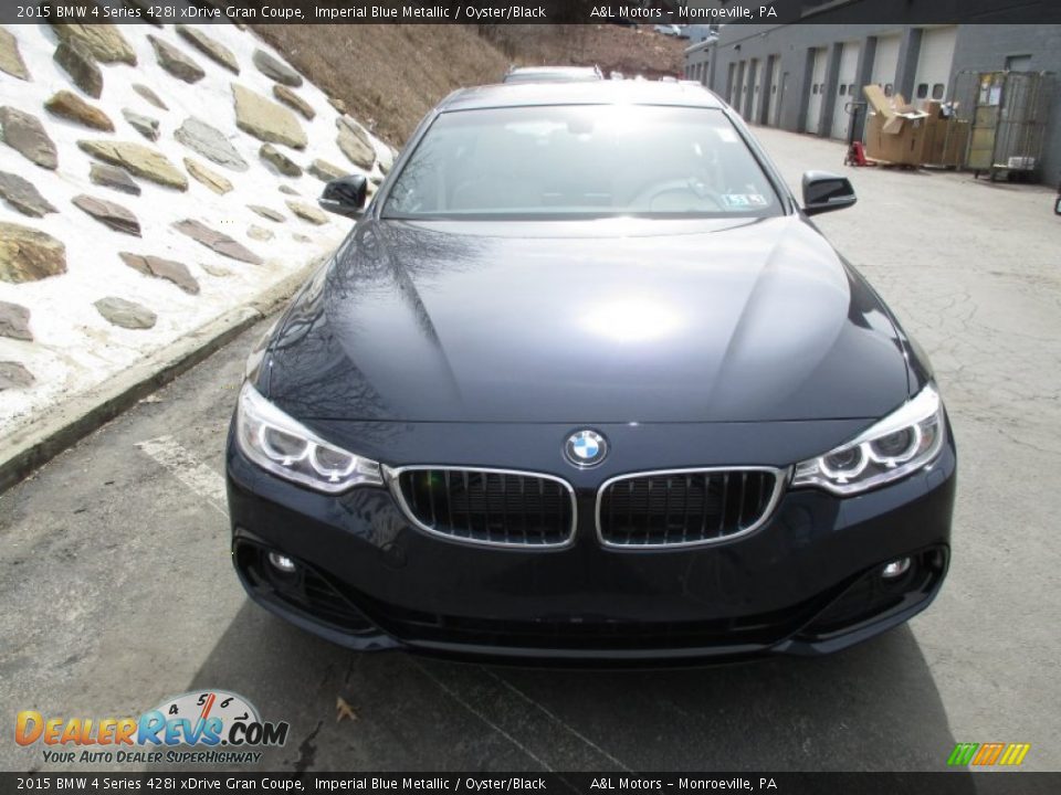 2015 BMW 4 Series 428i xDrive Gran Coupe Imperial Blue Metallic / Oyster/Black Photo #9