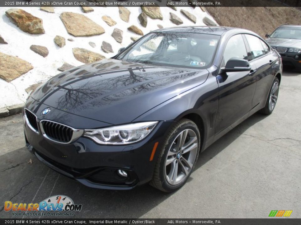 2015 BMW 4 Series 428i xDrive Gran Coupe Imperial Blue Metallic / Oyster/Black Photo #10