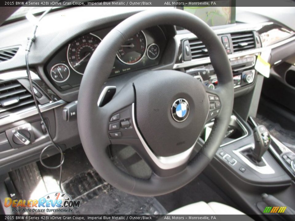 2015 BMW 4 Series 428i xDrive Gran Coupe Imperial Blue Metallic / Oyster/Black Photo #14