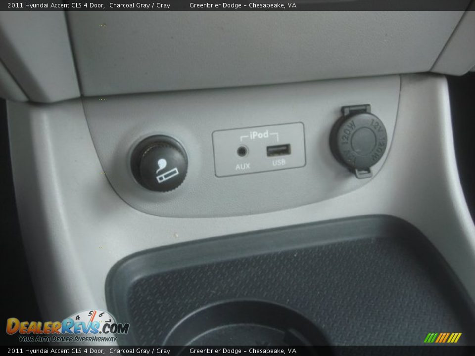 2011 Hyundai Accent GLS 4 Door Charcoal Gray / Gray Photo #5