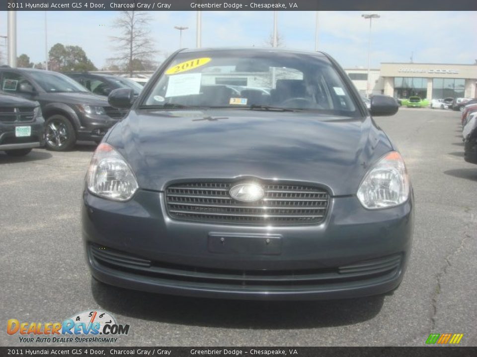 2011 Hyundai Accent GLS 4 Door Charcoal Gray / Gray Photo #16