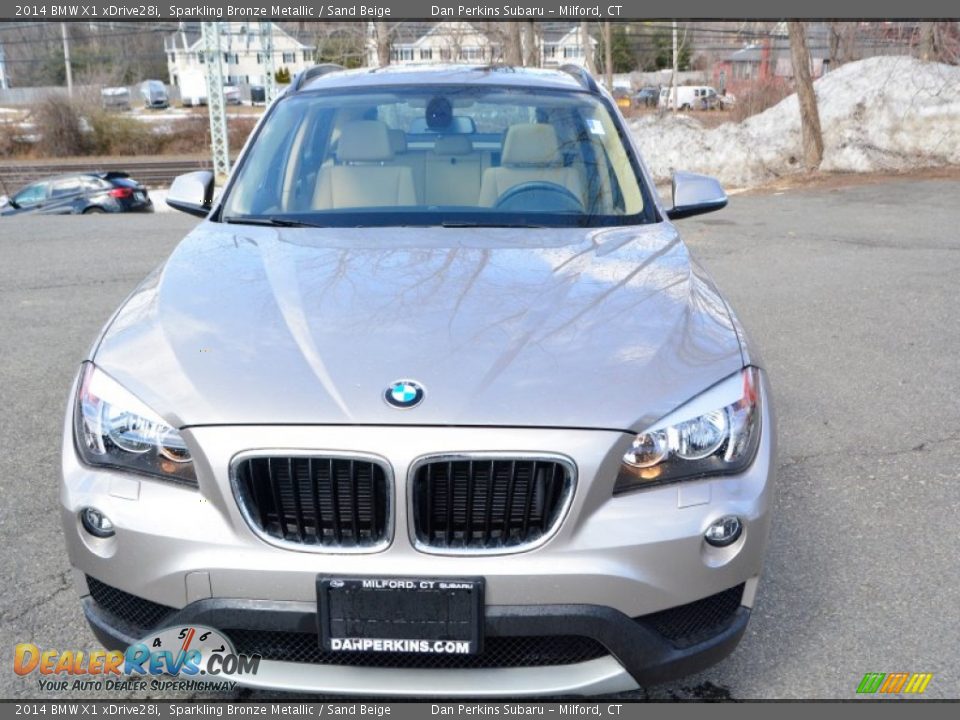 2014 BMW X1 xDrive28i Sparkling Bronze Metallic / Sand Beige Photo #2