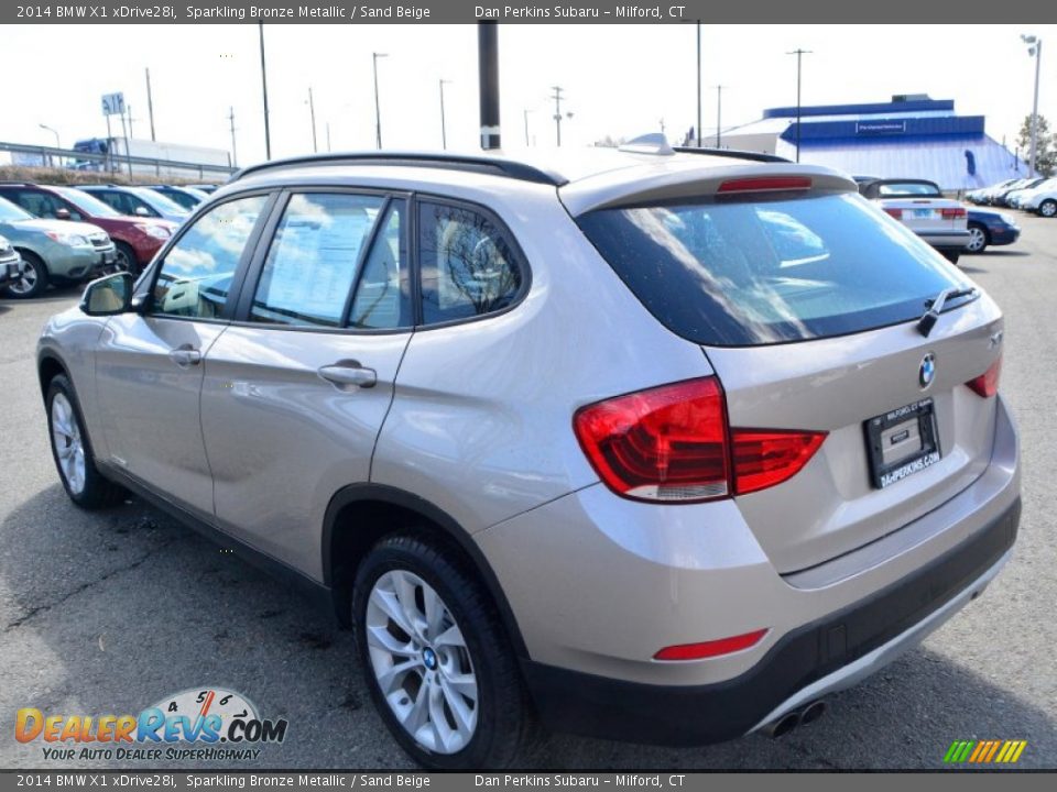 2014 BMW X1 xDrive28i Sparkling Bronze Metallic / Sand Beige Photo #10