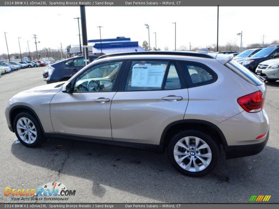 2014 BMW X1 xDrive28i Sparkling Bronze Metallic / Sand Beige Photo #11