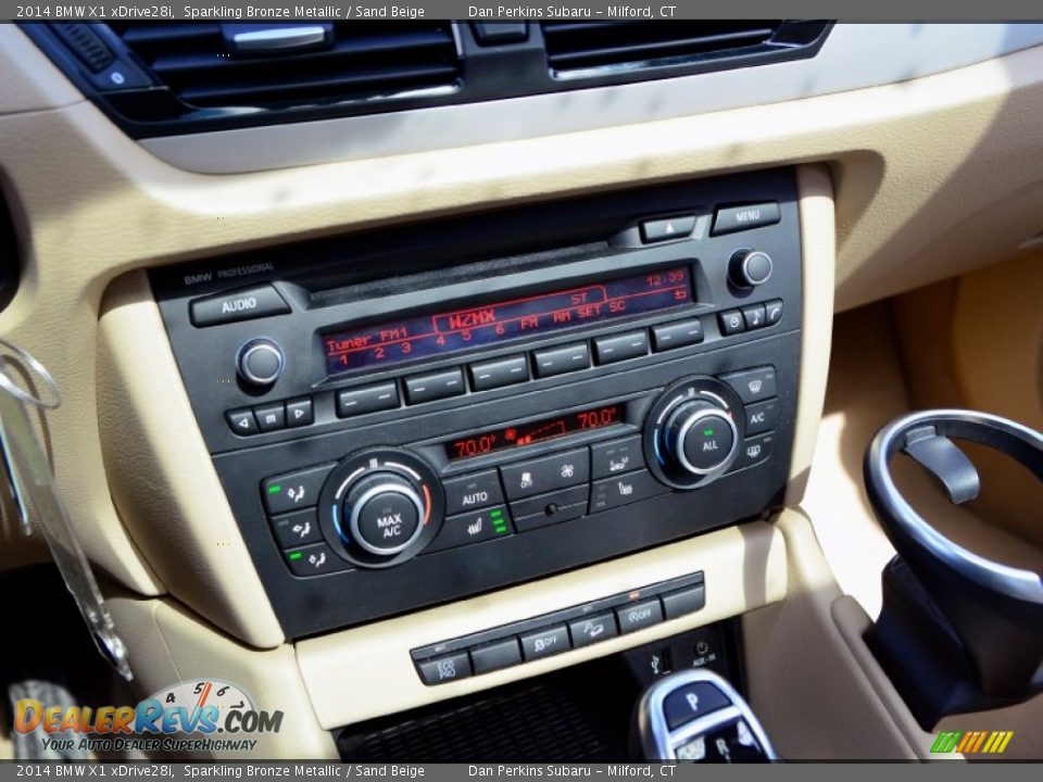 2014 BMW X1 xDrive28i Sparkling Bronze Metallic / Sand Beige Photo #12