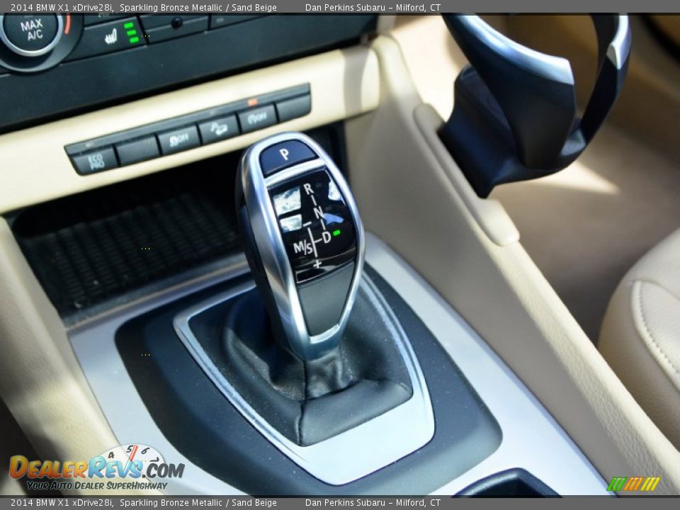 2014 BMW X1 xDrive28i Sparkling Bronze Metallic / Sand Beige Photo #13