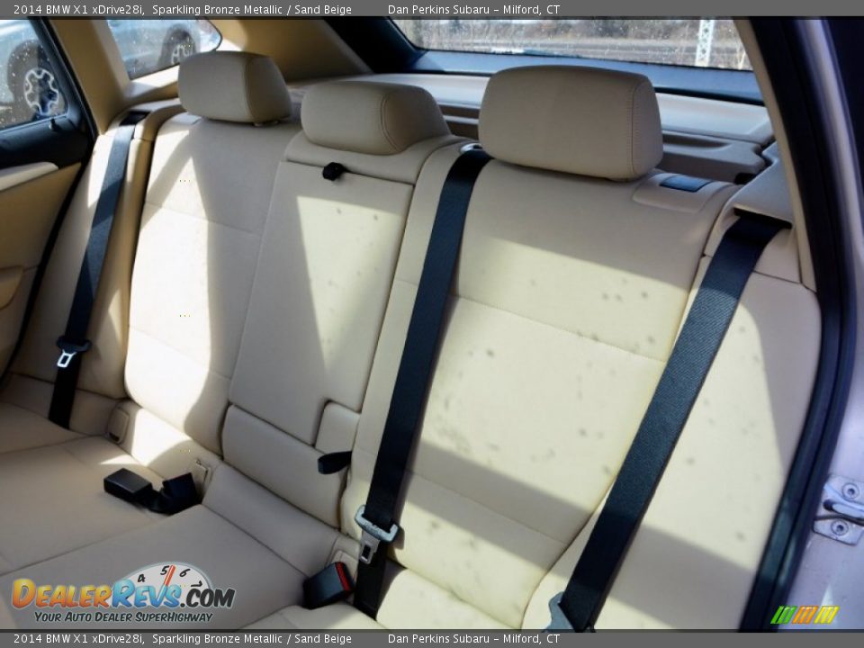 2014 BMW X1 xDrive28i Sparkling Bronze Metallic / Sand Beige Photo #14