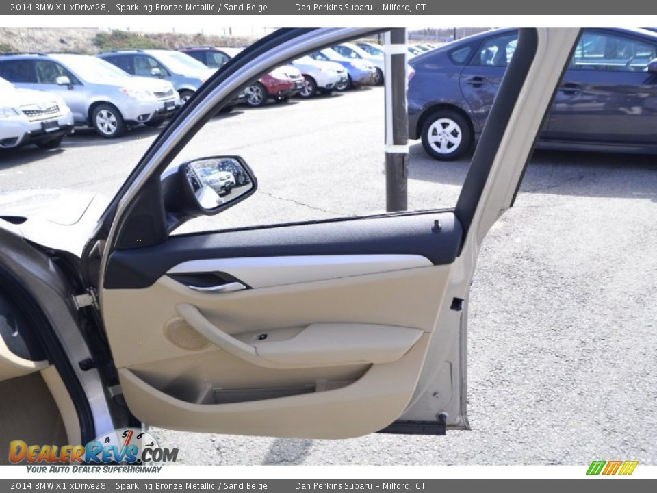 2014 BMW X1 xDrive28i Sparkling Bronze Metallic / Sand Beige Photo #16