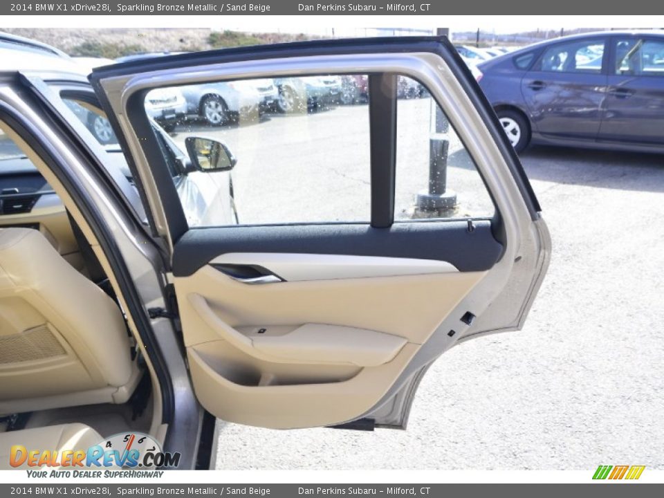2014 BMW X1 xDrive28i Sparkling Bronze Metallic / Sand Beige Photo #17