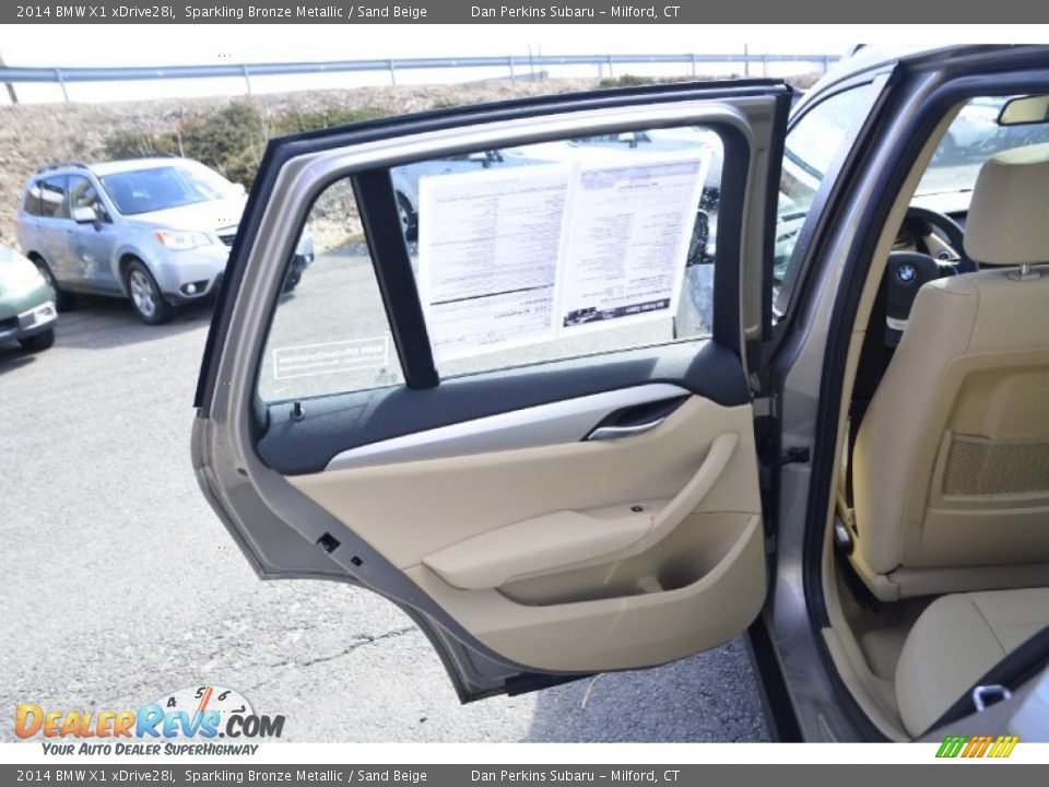 2014 BMW X1 xDrive28i Sparkling Bronze Metallic / Sand Beige Photo #18