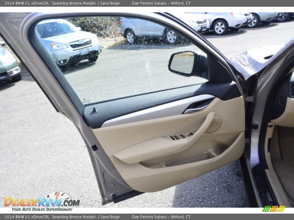 2014 BMW X1 xDrive28i Sparkling Bronze Metallic / Sand Beige Photo #19
