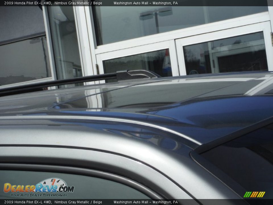 2009 Honda Pilot EX-L 4WD Nimbus Gray Metallic / Beige Photo #4