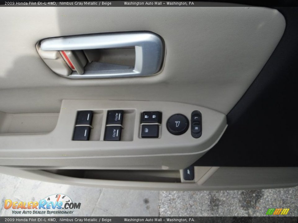 2009 Honda Pilot EX-L 4WD Nimbus Gray Metallic / Beige Photo #9